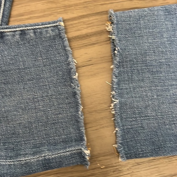 FRAME DENIM LE BOY ANKLE CROPPED RAW SIZE HEM 27 - Picture 7 of 16